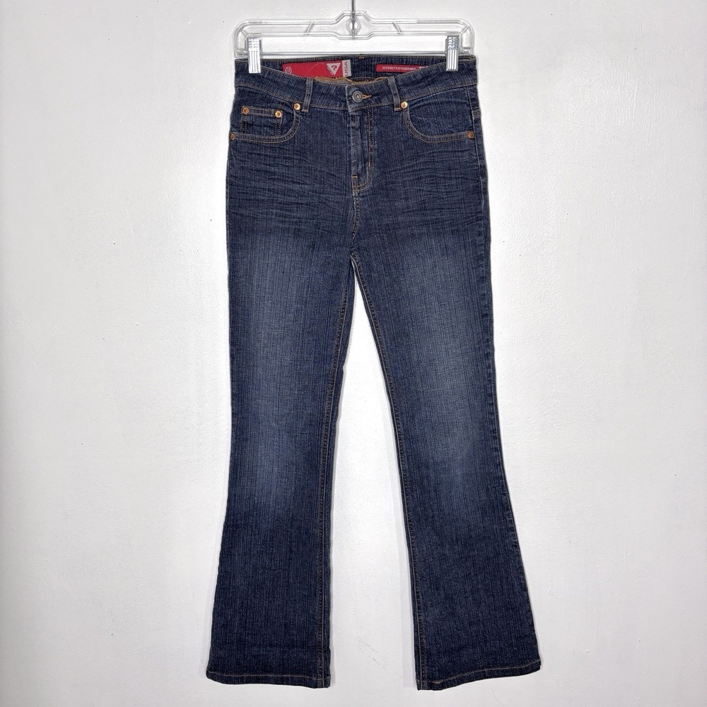Guess Jeans Womens 27 Blue Bootcut Y2K Denim Streetwear Urban Retro Casual Pants
